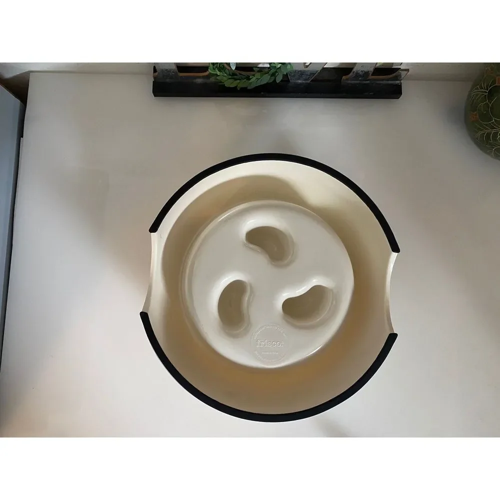 Frisco Cream Melamine Slow Feed Dog & Cat Bowl Size Large 1.5 Cups‎ 7
